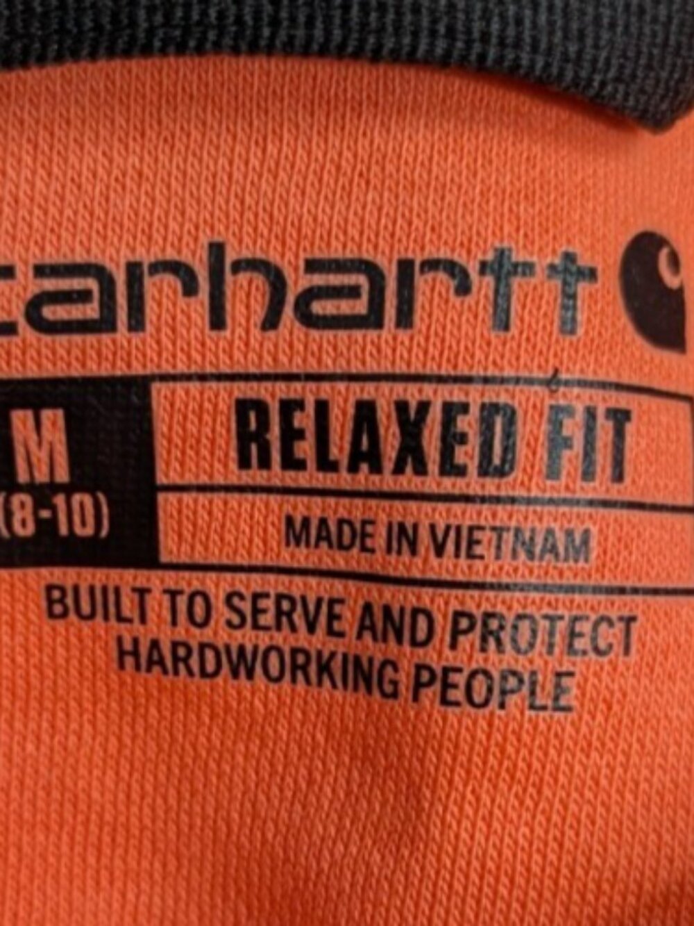 Carhartt Women's Relaxed Fit Sweatshirt Coral - Picture 8 of 8